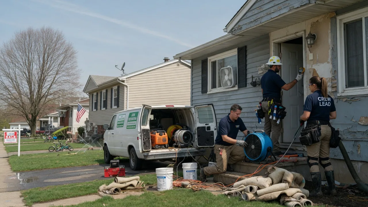 Flood Cleanup in Johnston City, IL near me